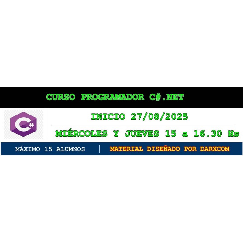 Curso de programación C .Net